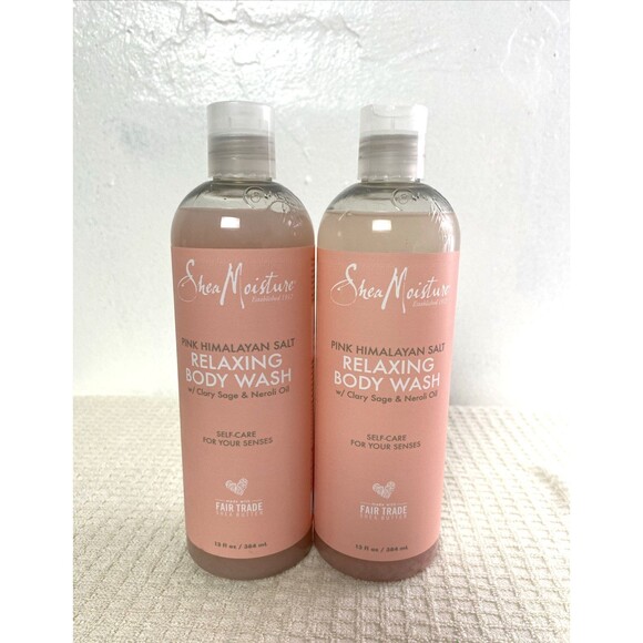 2 SheaMoisture Relaxing Body Wash 13oz Himalayan Salt Clary Sage Neroli Oil - Picture 1 of 10